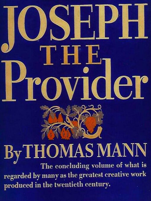 Title details for Joseph the Provider by Thomas Mann - Available